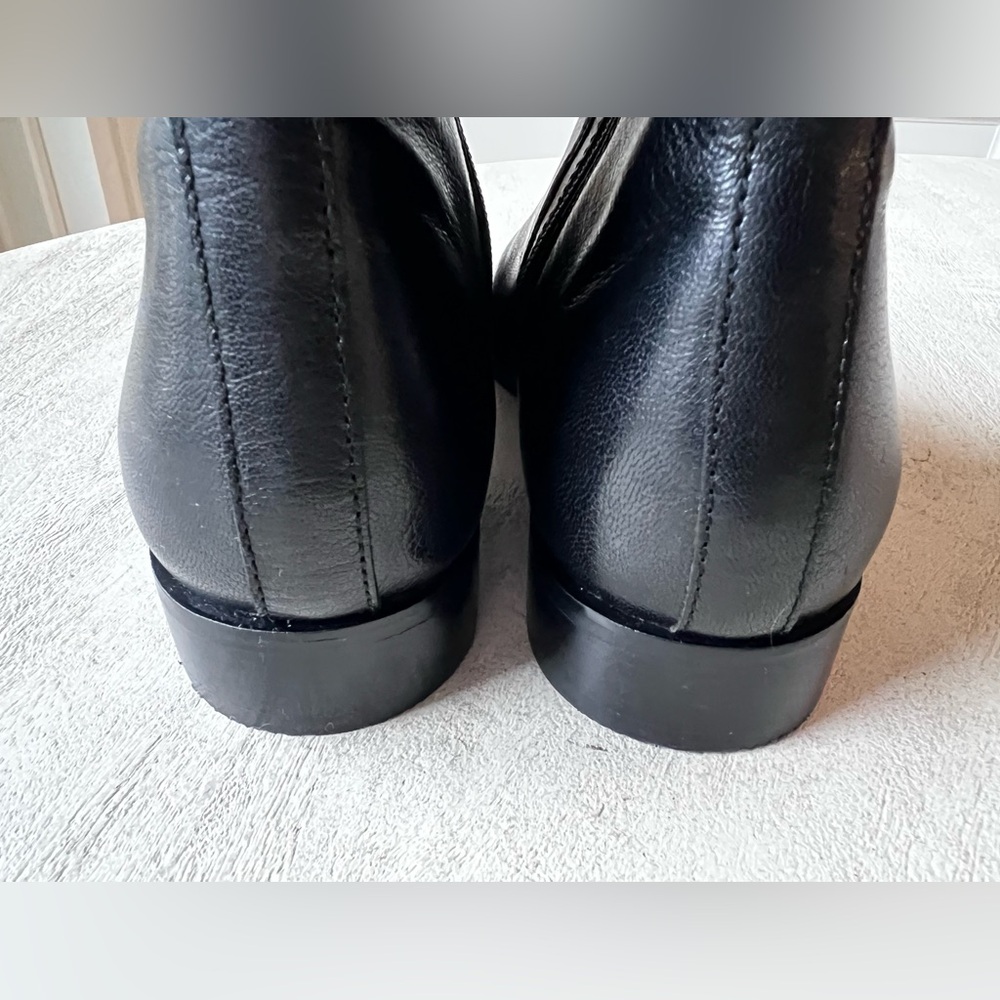Cole Haan Two-Tone Knee High Leather Riding Boots Women’s Size 7.5 Black / Brown - Picture 7 of 9